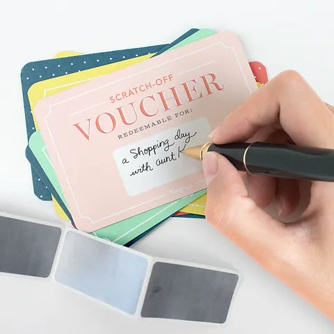 Scratch off Vouchers Inklings Paperie