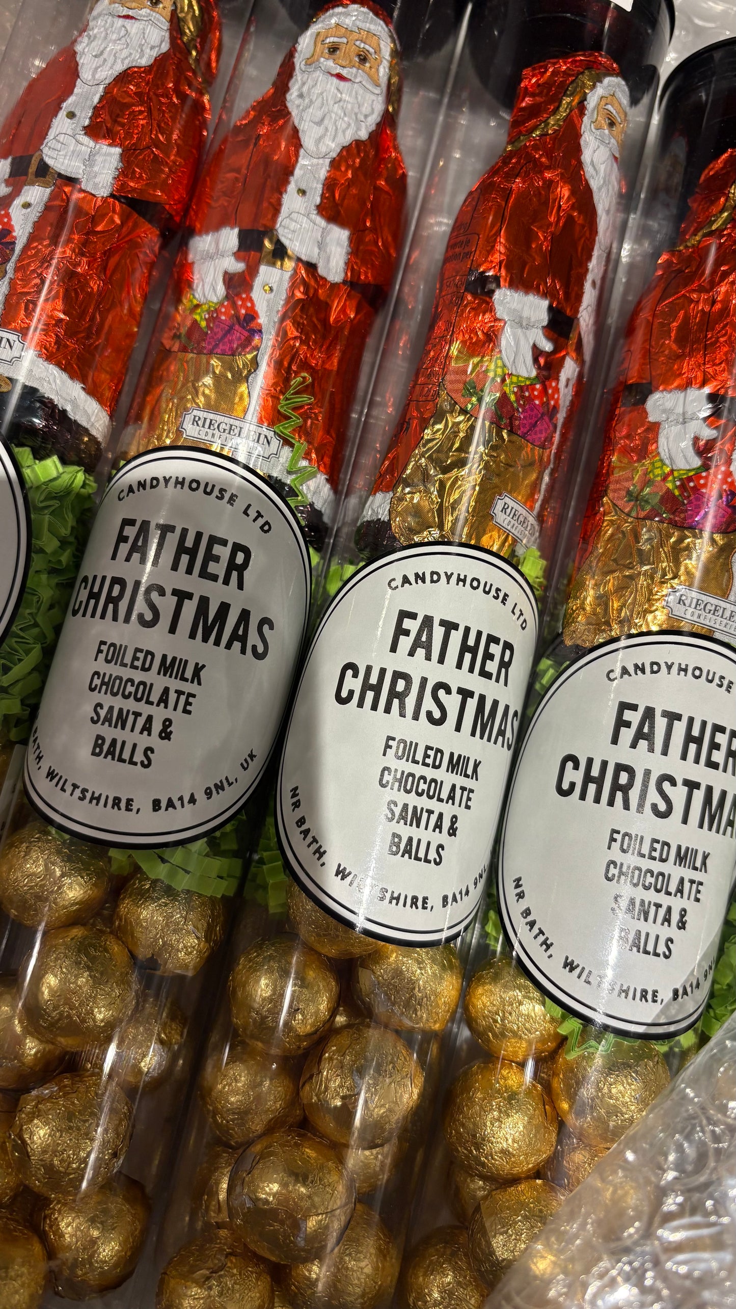 Father Christmas Chocolate Tube