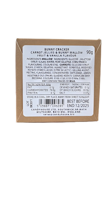 Easter Crackers filled with Bunny Shaped Mallows and Carrot Jellies