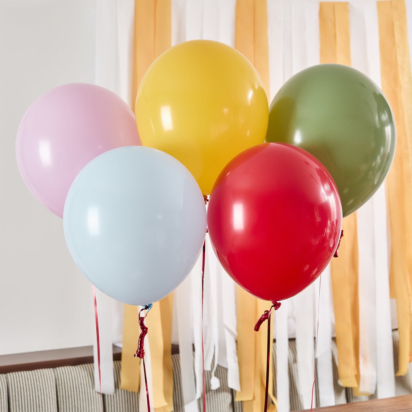 Rainbow Party Balloons - Pack of 5