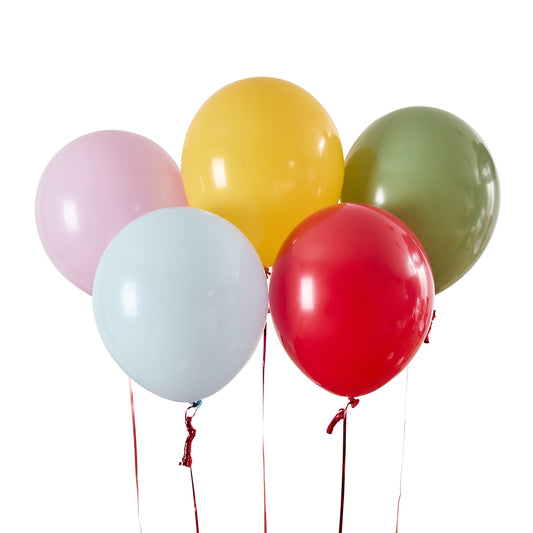 Rainbow Party Balloons - Pack of 5