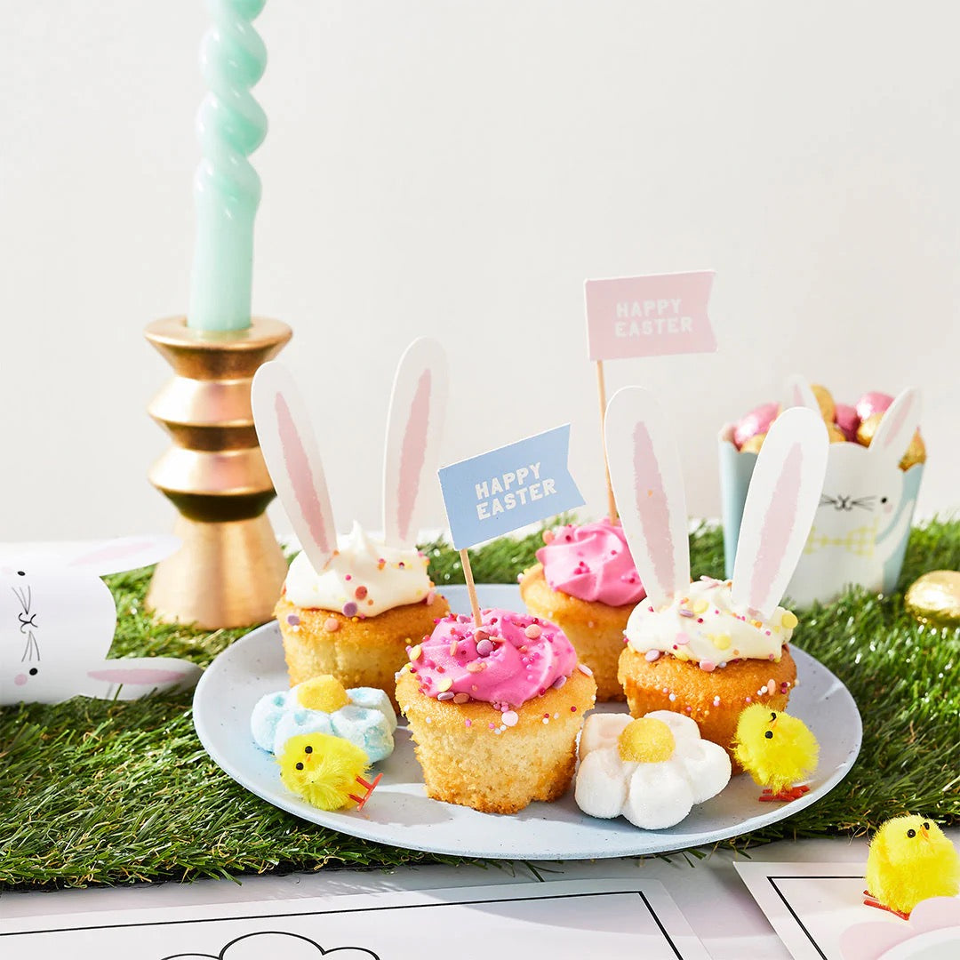 Easter Bunny Ear Food Picks / Cupcake Toppers