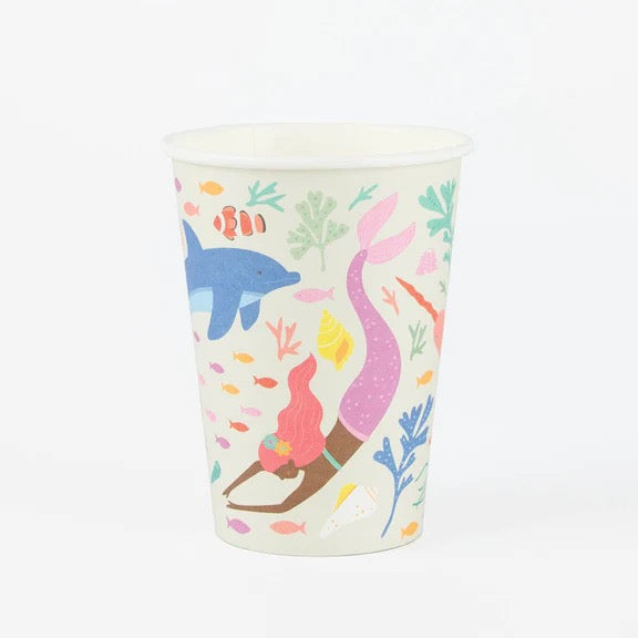 Mermaid Under the Sea Party Paper Cup