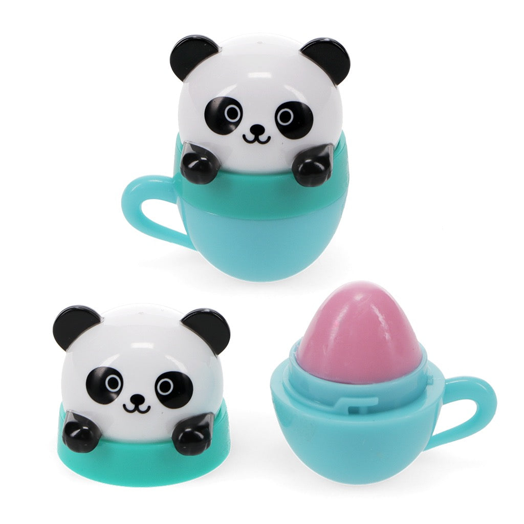 Mini Berry Scented Lip Balm Teacup Animal Friends