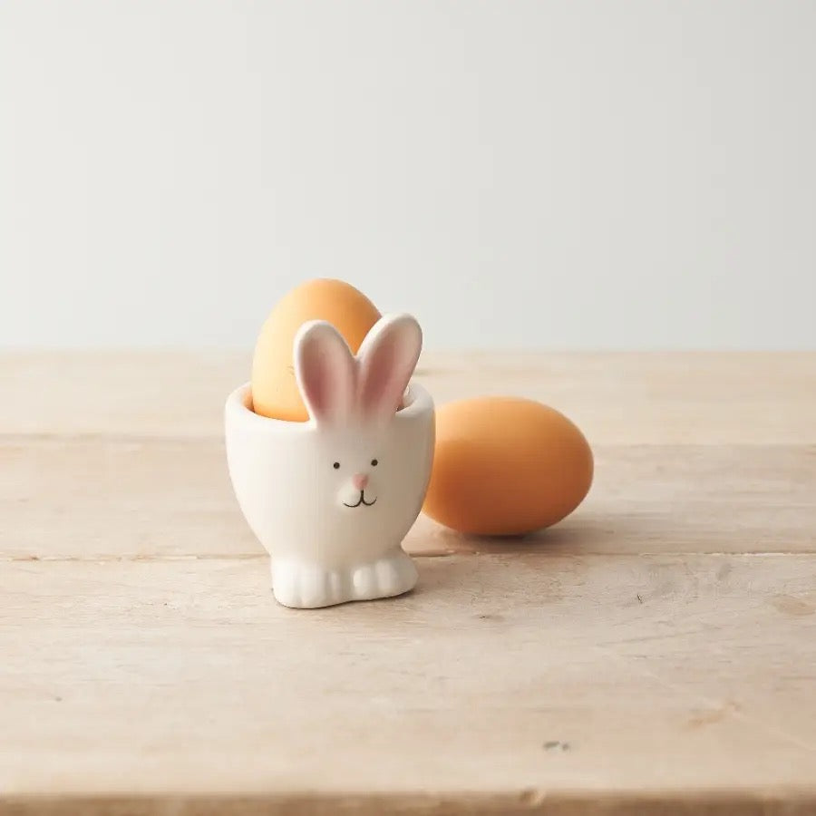 Easter Bunny Egg Cup with Pink Ears