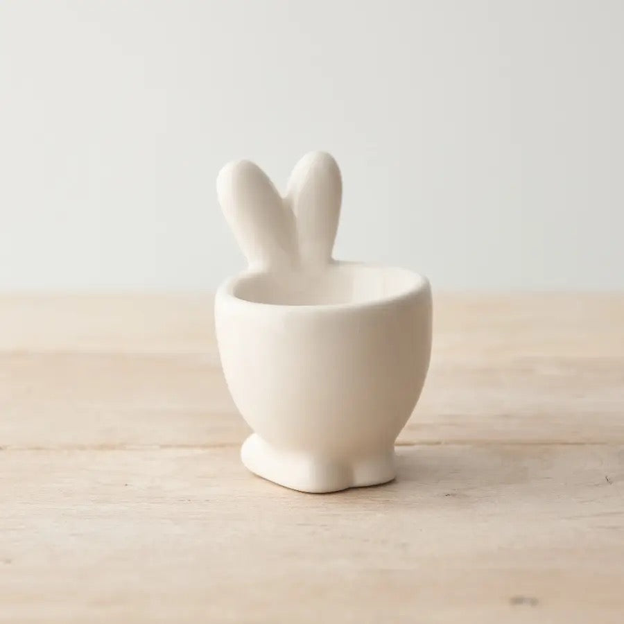 Easter Bunny Egg Cup with Pink Ears