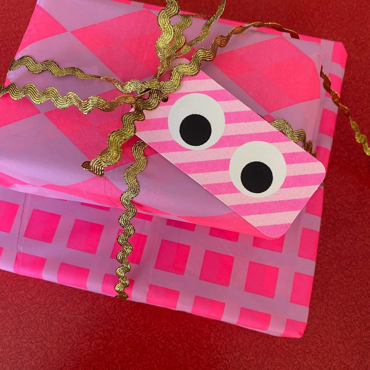 Fluoro Pink and Lilac Luxury Patterned Tissue Paper