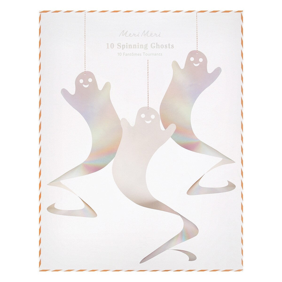 Meri Meri Spinning Ghost Decorations - pack of 10