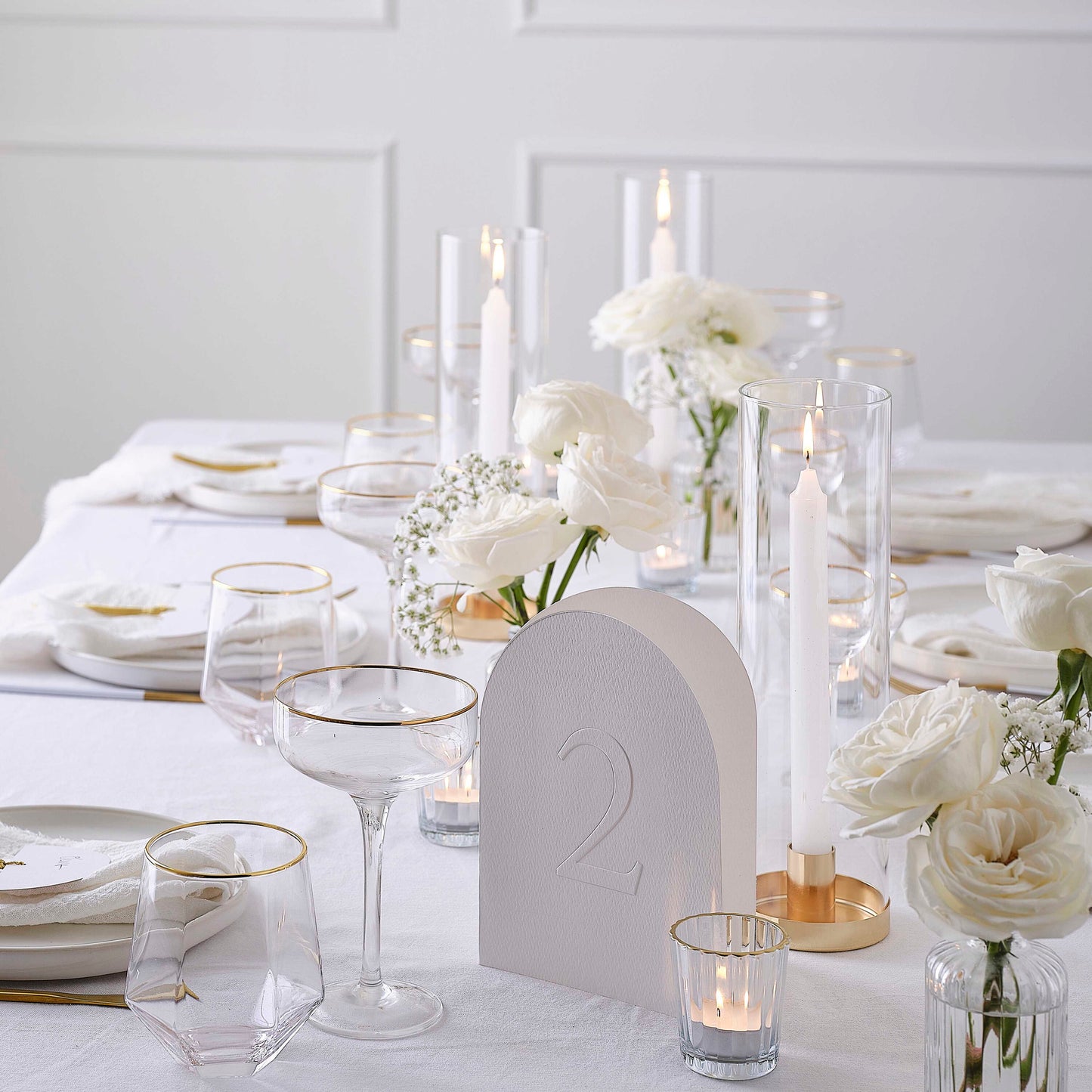 Clear Glass Bud Vases