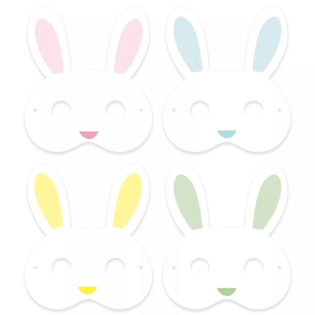 Easter make your own Bunny Masks - Pack of 4