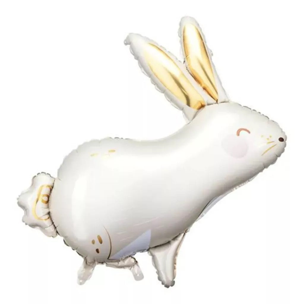 Easter Bunny 28" Foil Balloon with Gold Ears