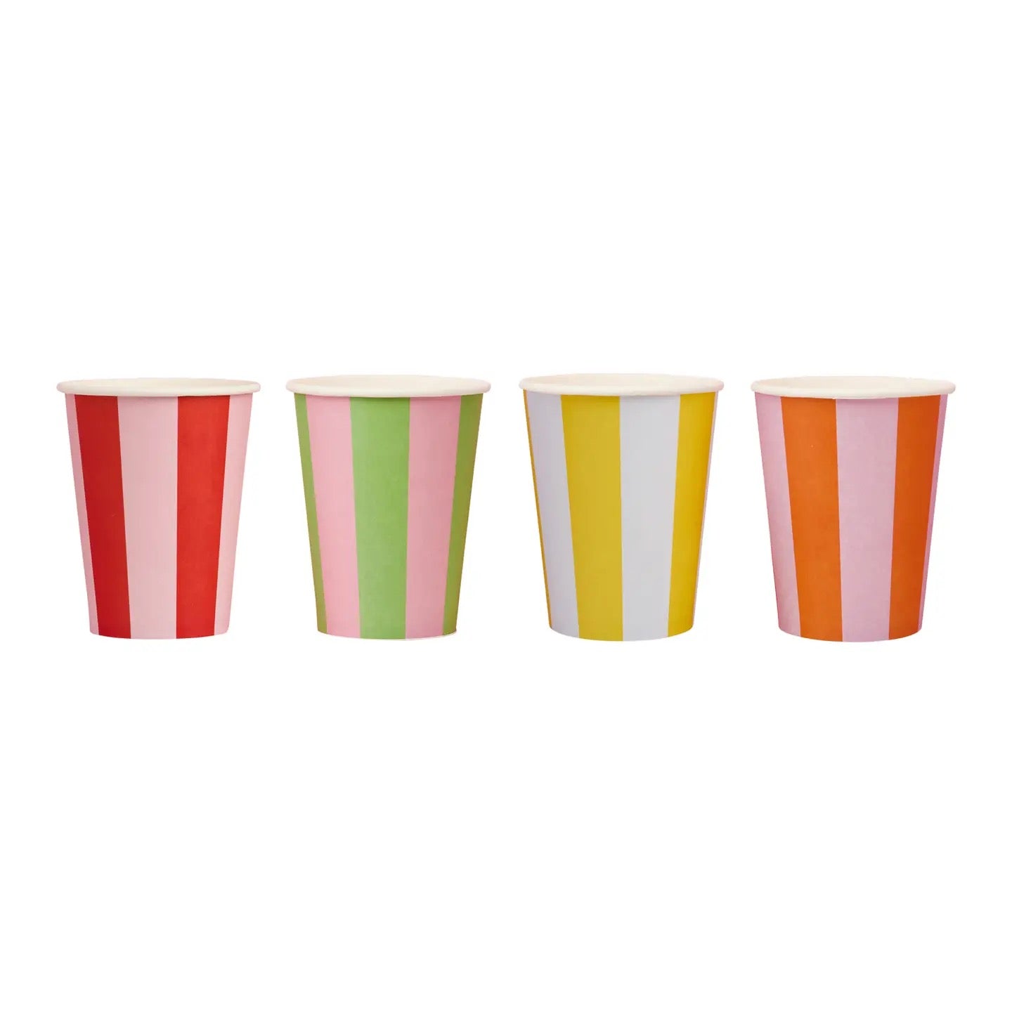 Bright Stripe Paper Party Cups