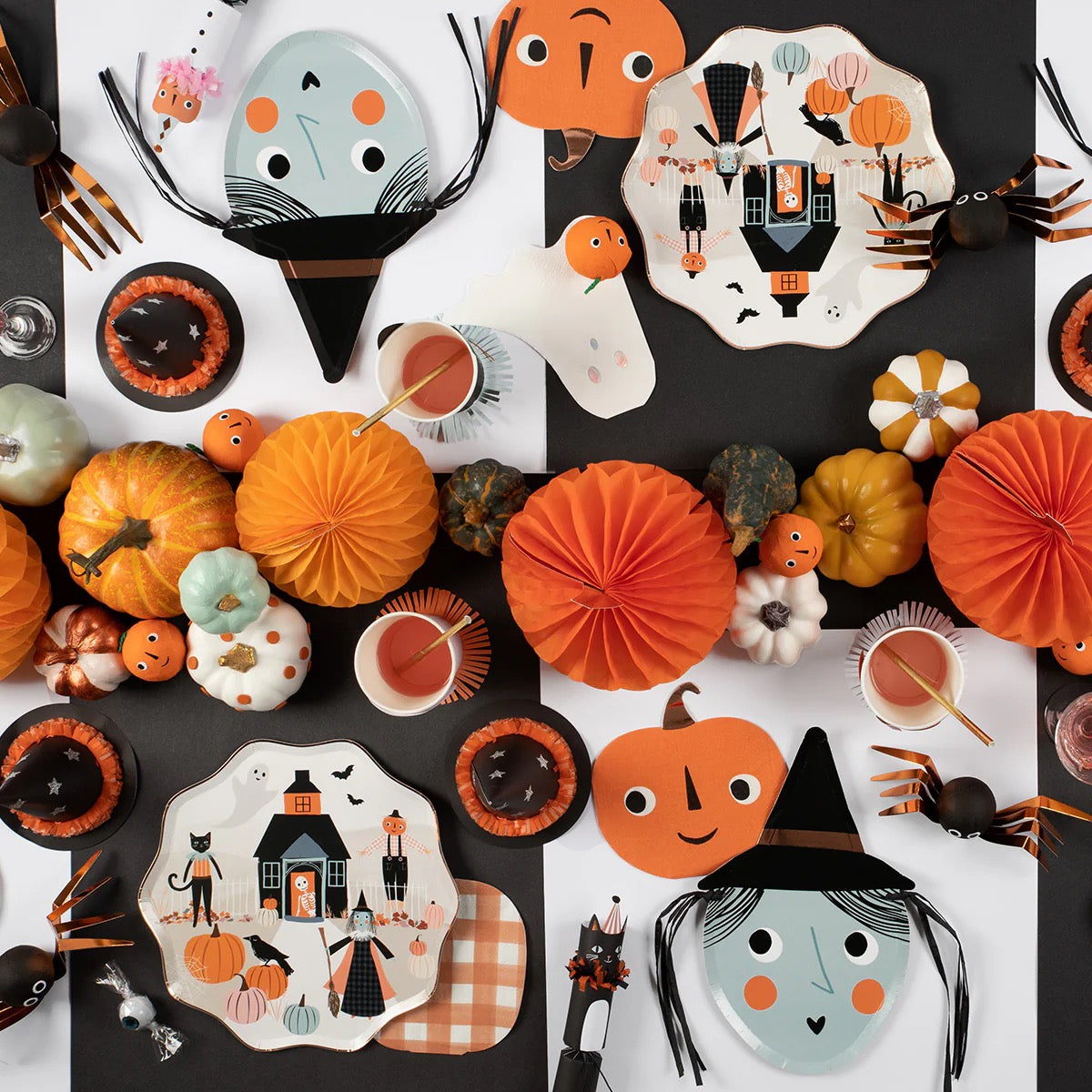 Meri Meri Pumpkin Shaped Napkins - Pack of 16