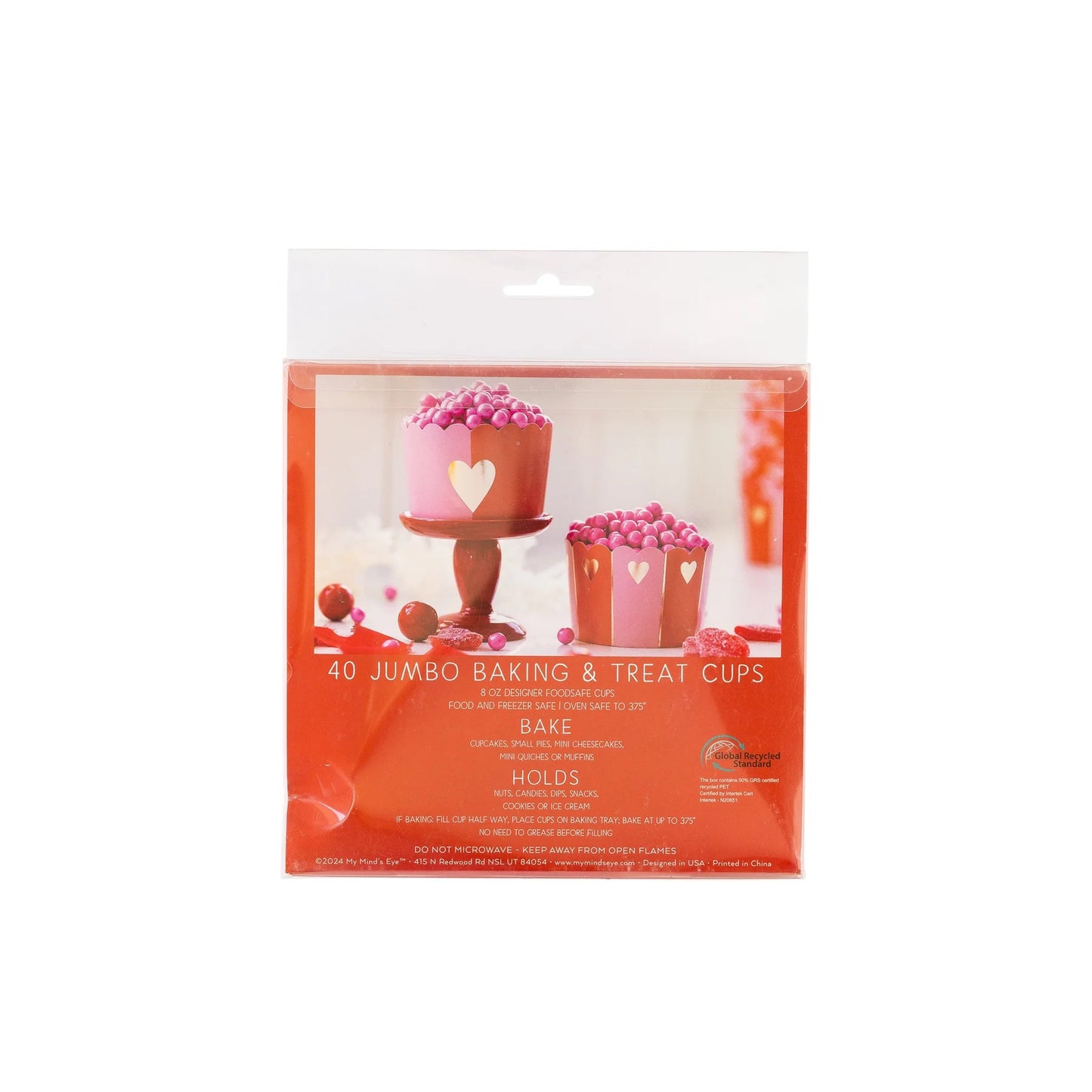 Jumbo Valentines Baking Cups