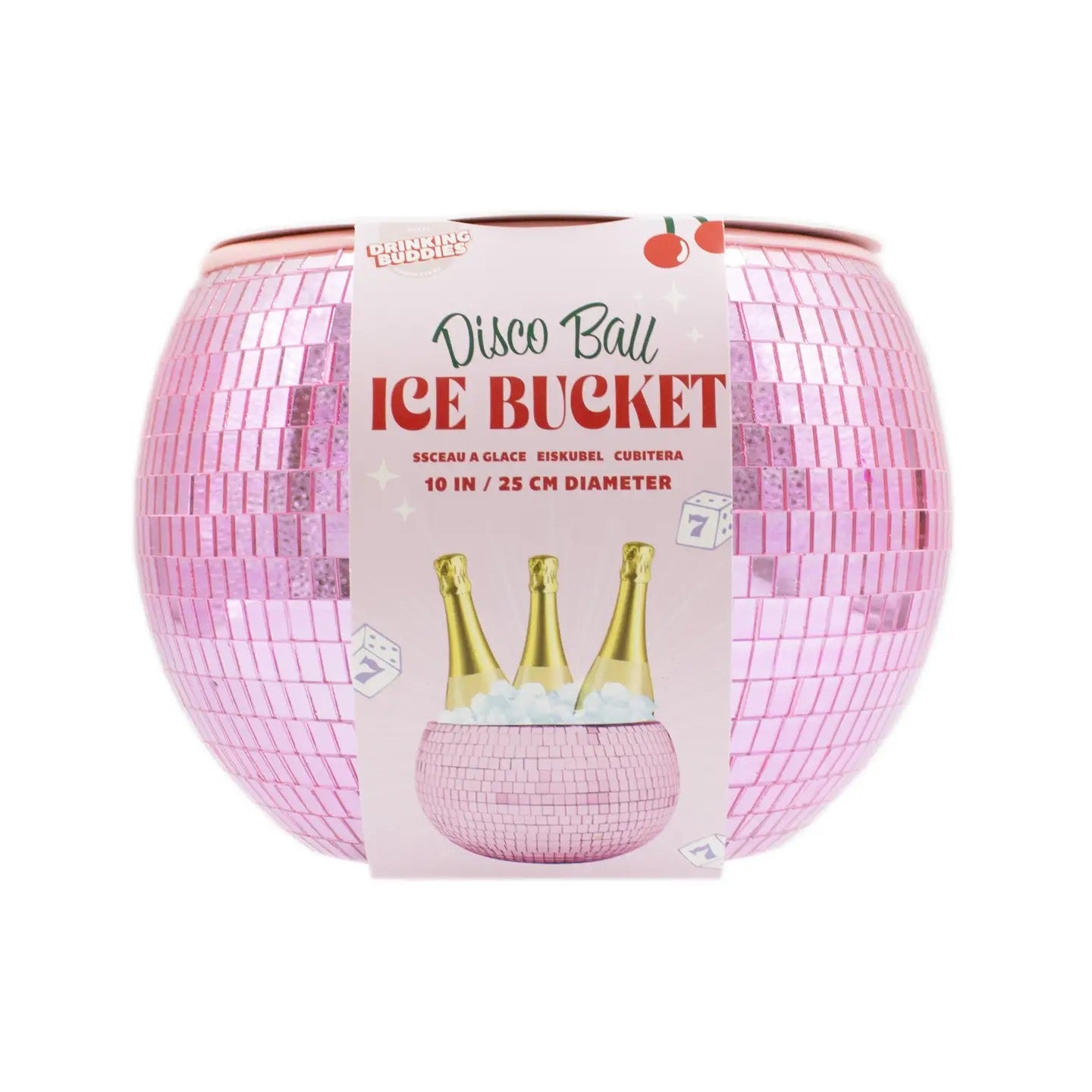 Pink Disco Ball Ice Bucket