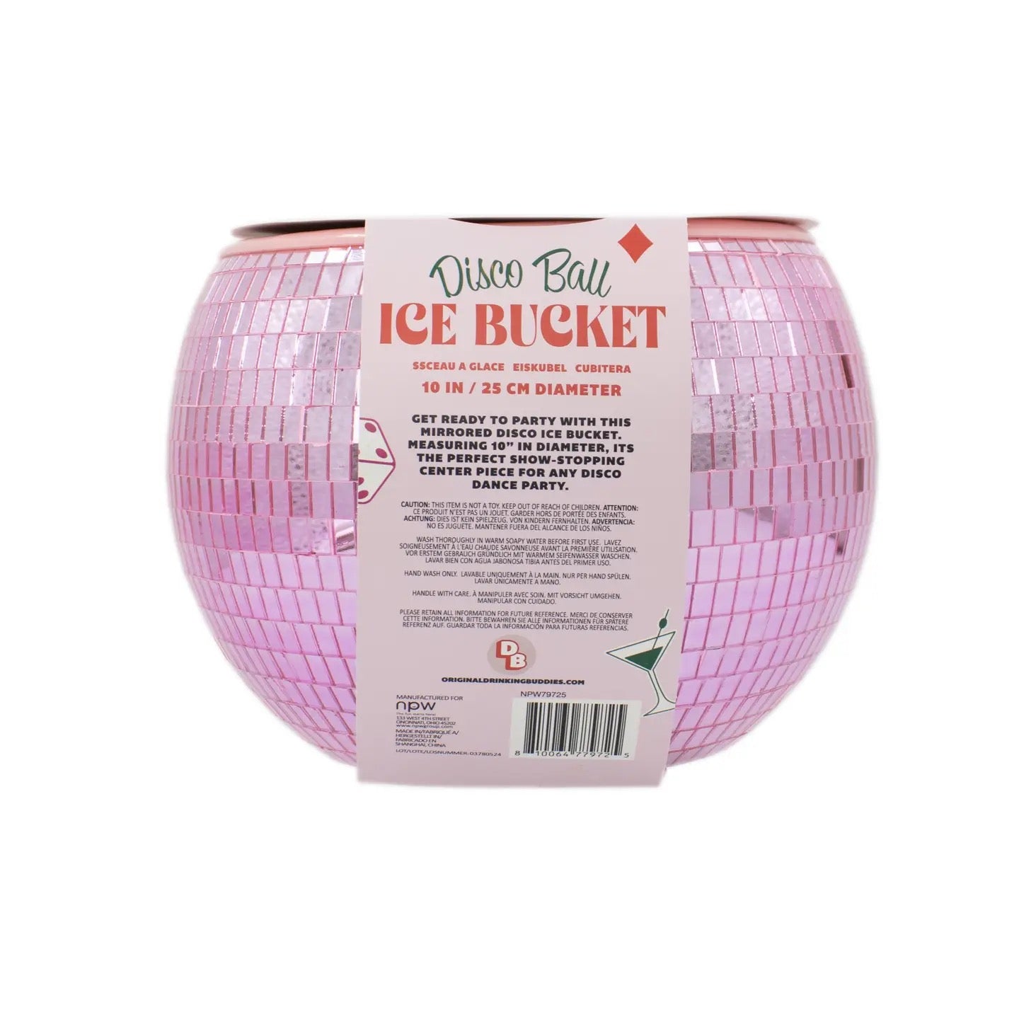 Pink Disco Ball Ice Bucket