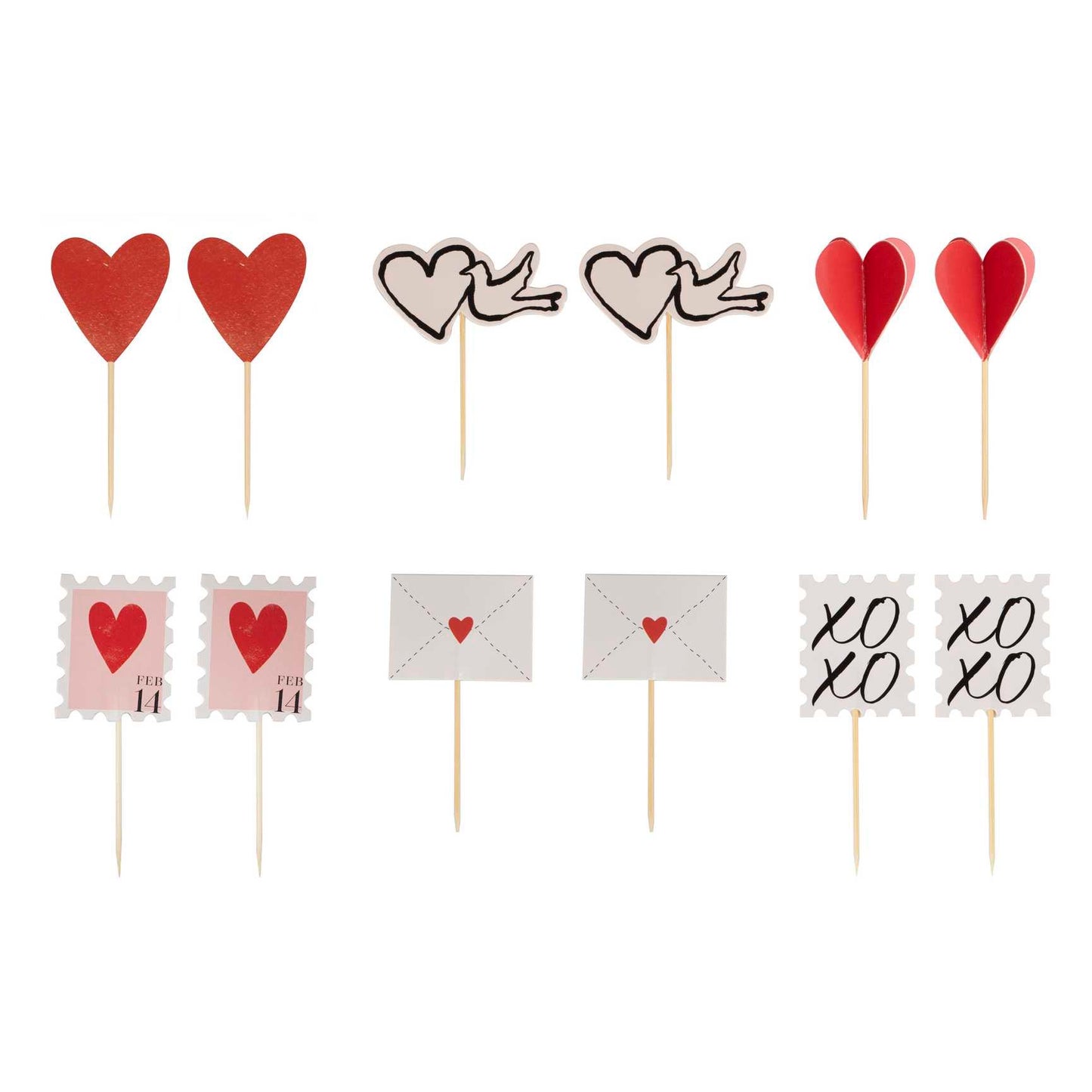 Valentine's Cupcake Toppers