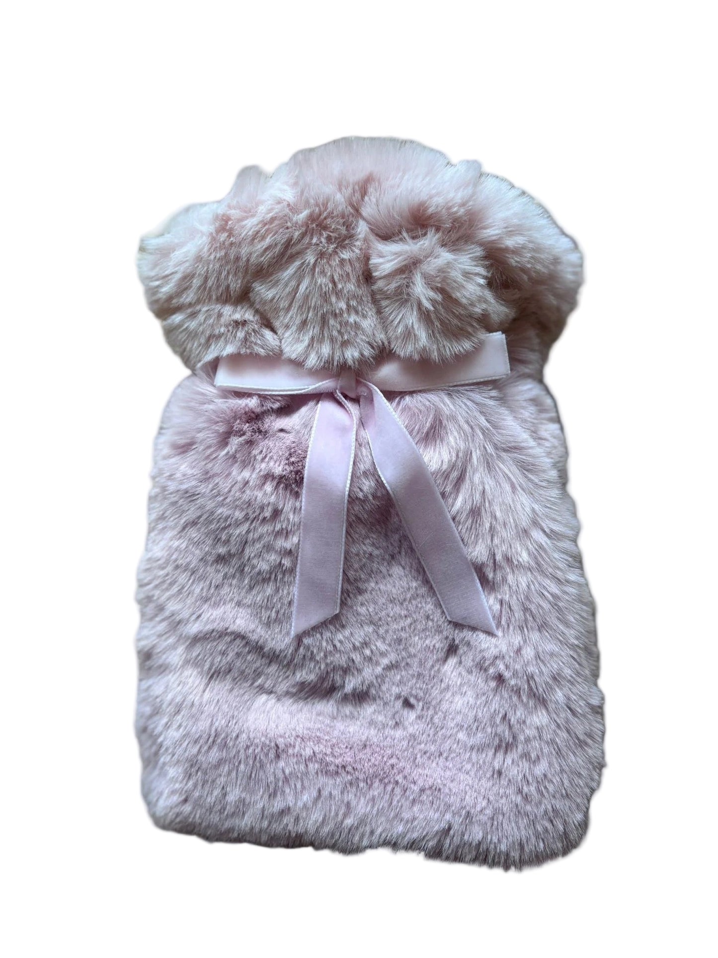 Mini Pink Faux Fur Hot Water Bottle