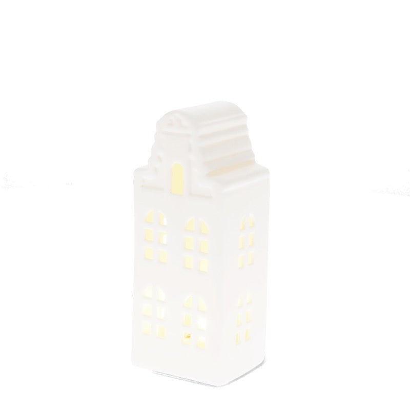Matt Ceramic LED House Decoration