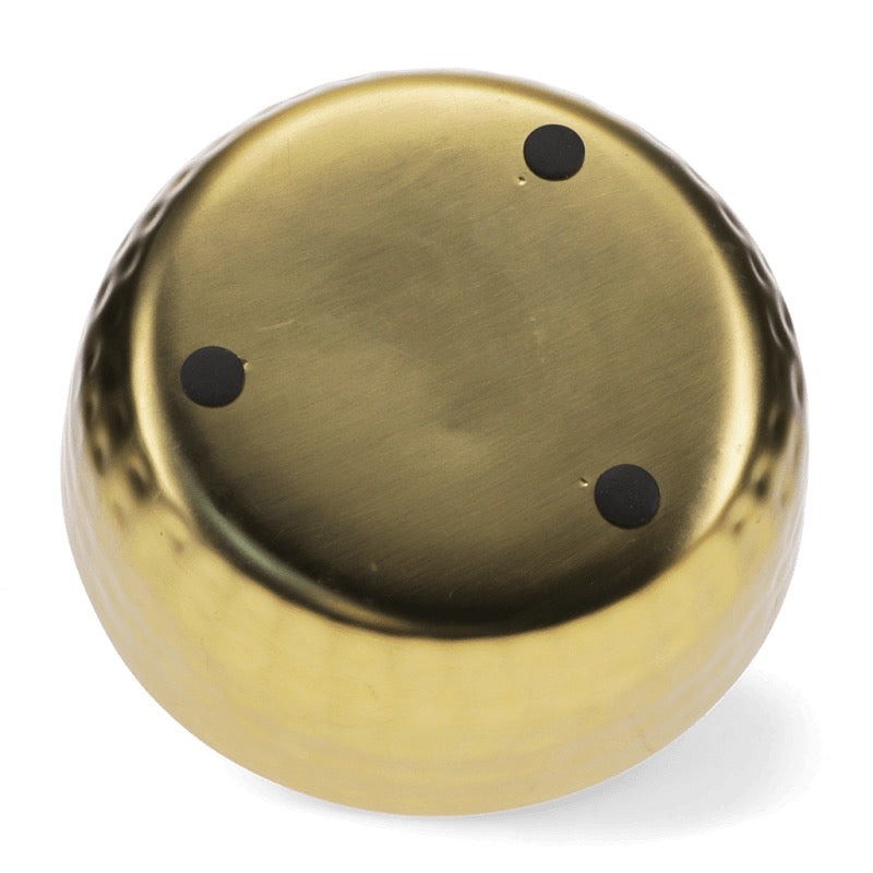 3 Wick Scented Candle - Gold Tone Hammered Metal