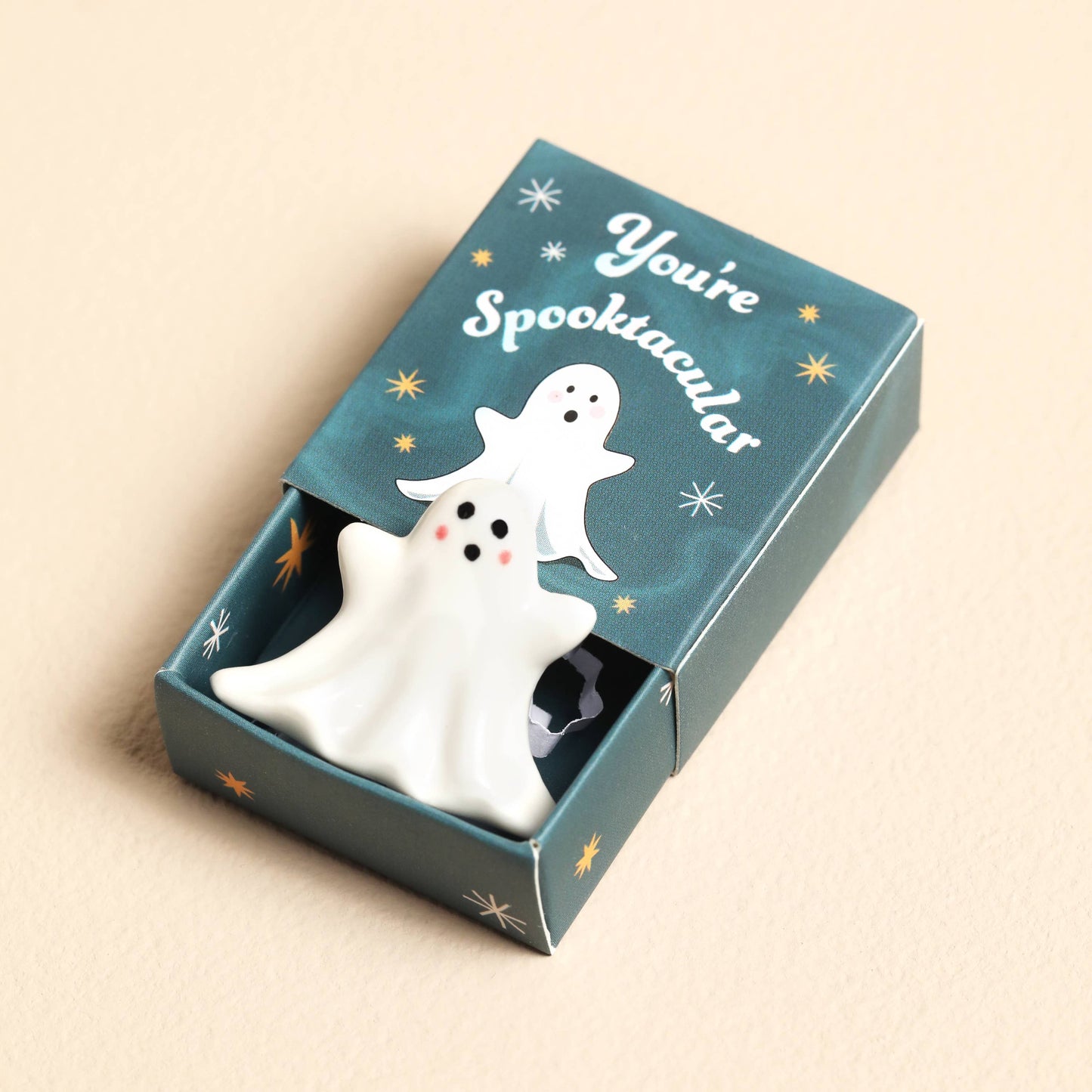 Tiny Matchbox Ceramic Tokens: Clover - Good Luck