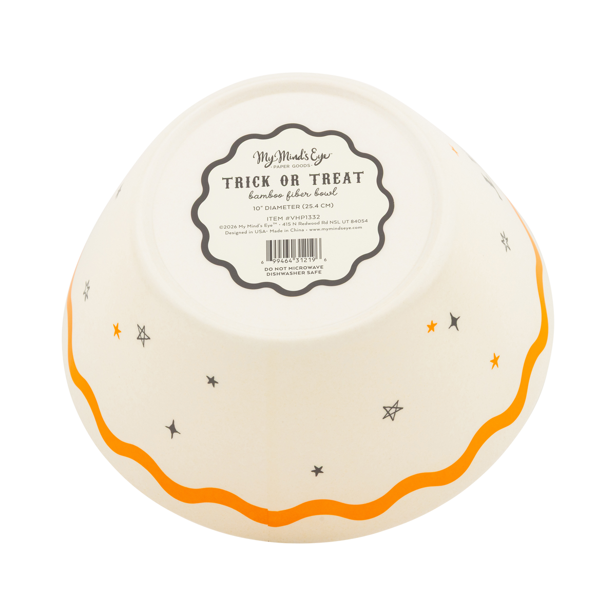 Reusable Trick or Treat Bamboo Bowl