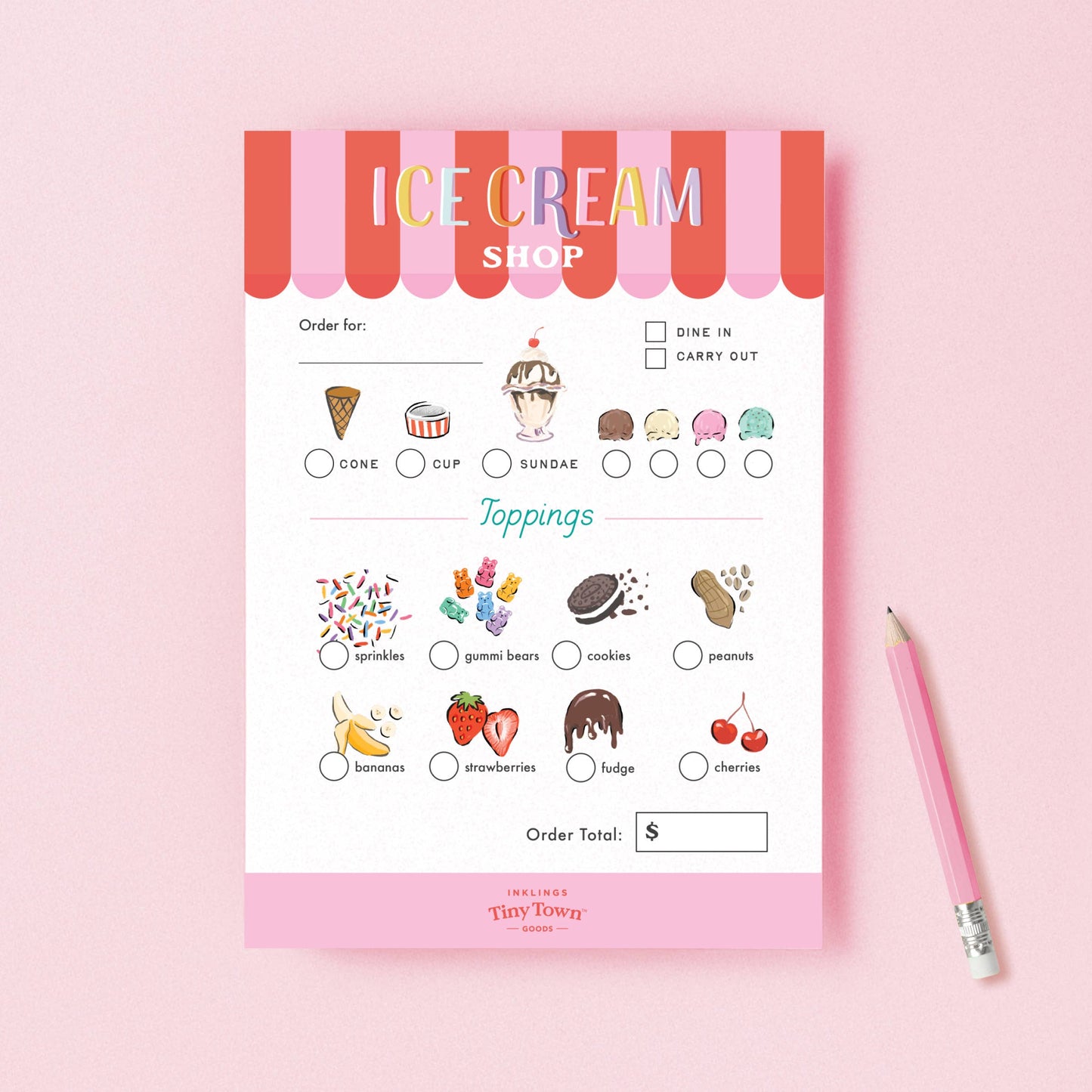 Inklings Tiny Town™ Play Notepad - Ice Cream Shop