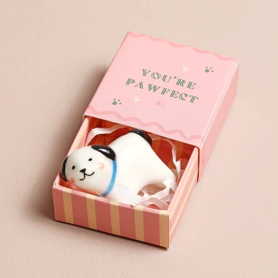 Tiny Matchbox Ceramic Tokens: Robin