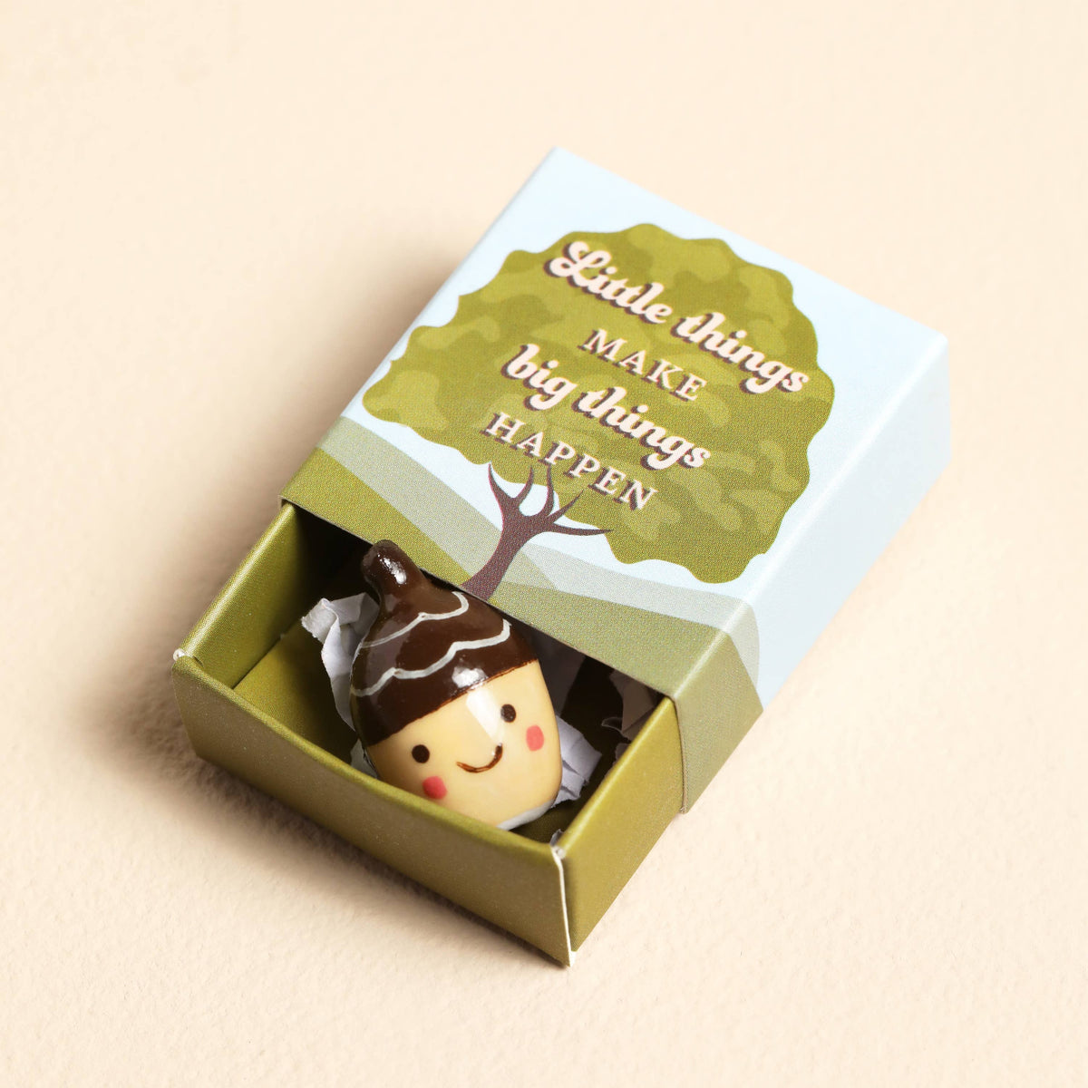 Tiny Matchbox Ceramic Tokens: Christmas Tree