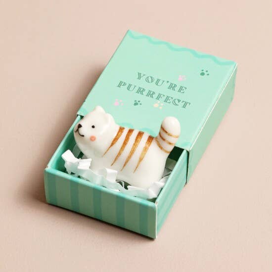 Tiny Matchbox Ceramic Tokens: Robin