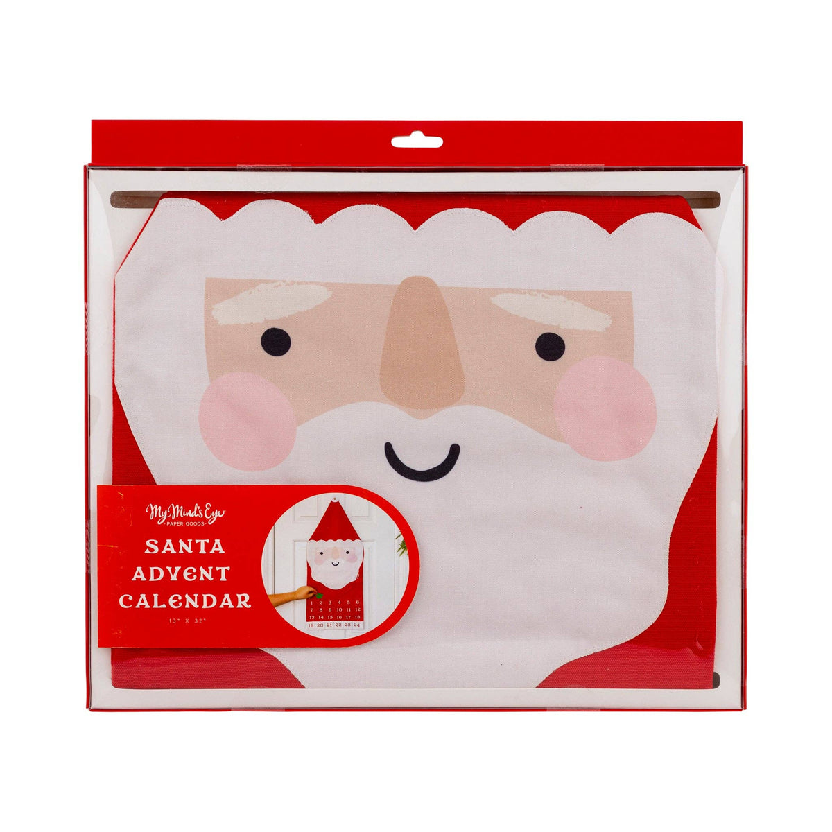 Santa Canvas Refillable Advent Calendar