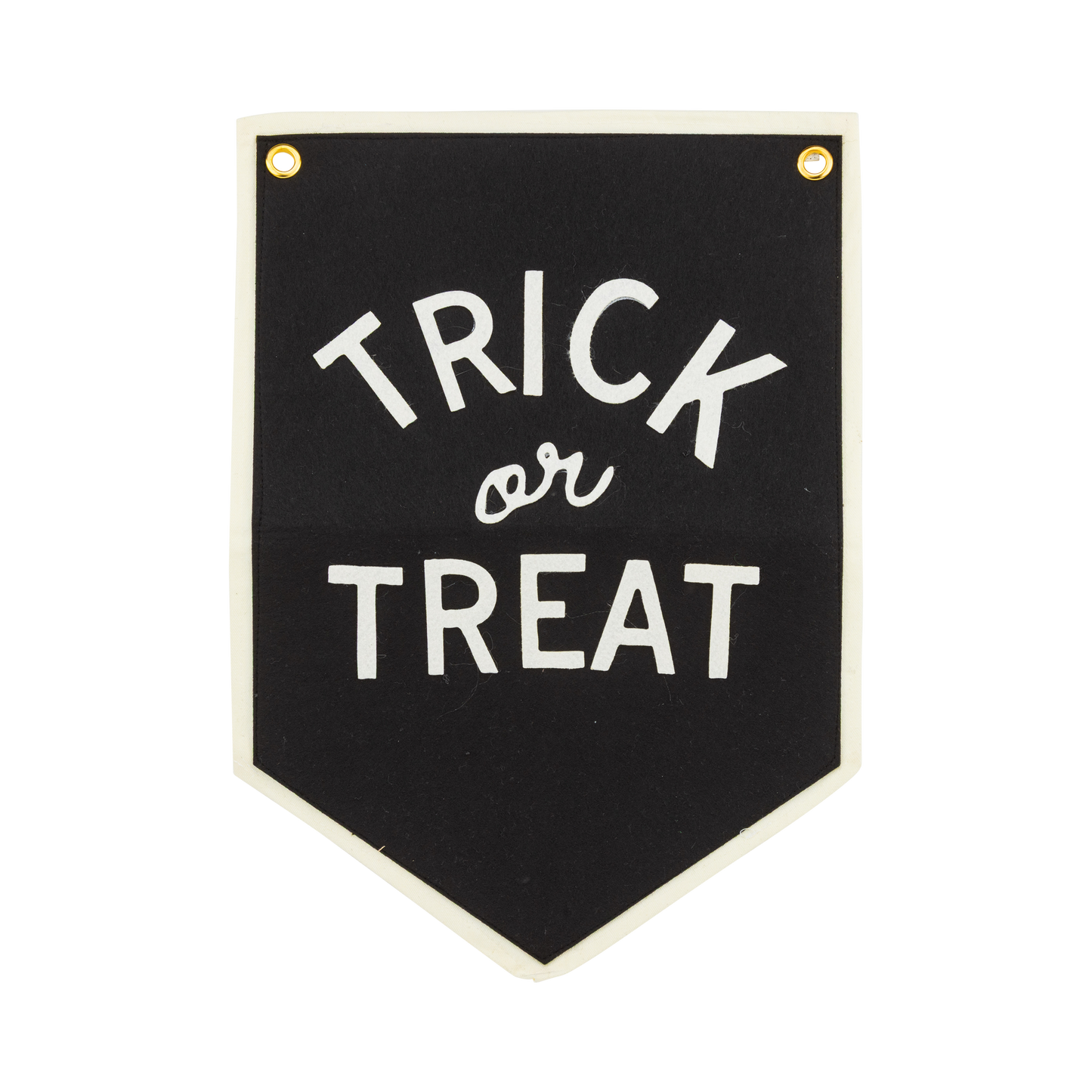 Black and White Trick or Treat Canvas Banner