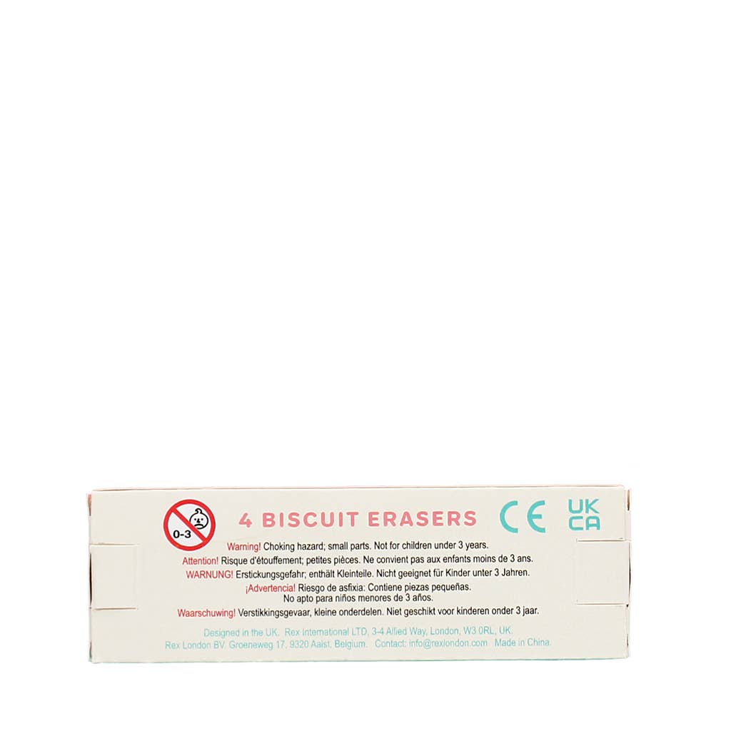 Fun Biscuit Erasers