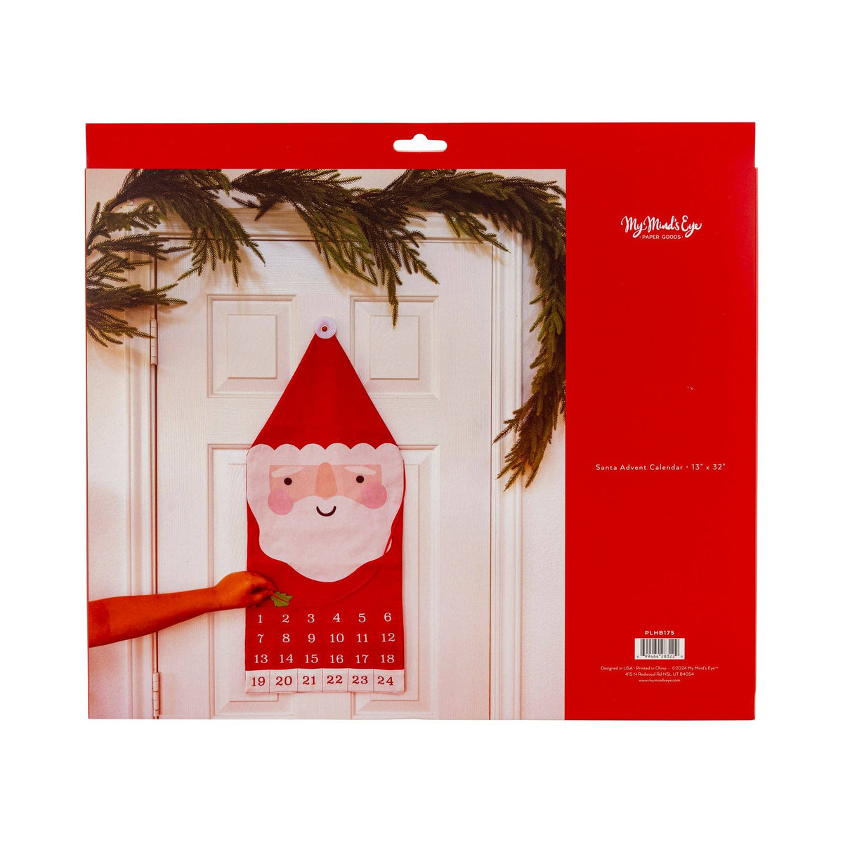 Santa Canvas Refillable Advent Calendar