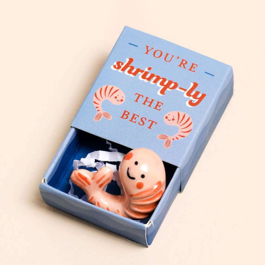 Tiny Matchbox Ceramic Tokens: Clover - Good Luck