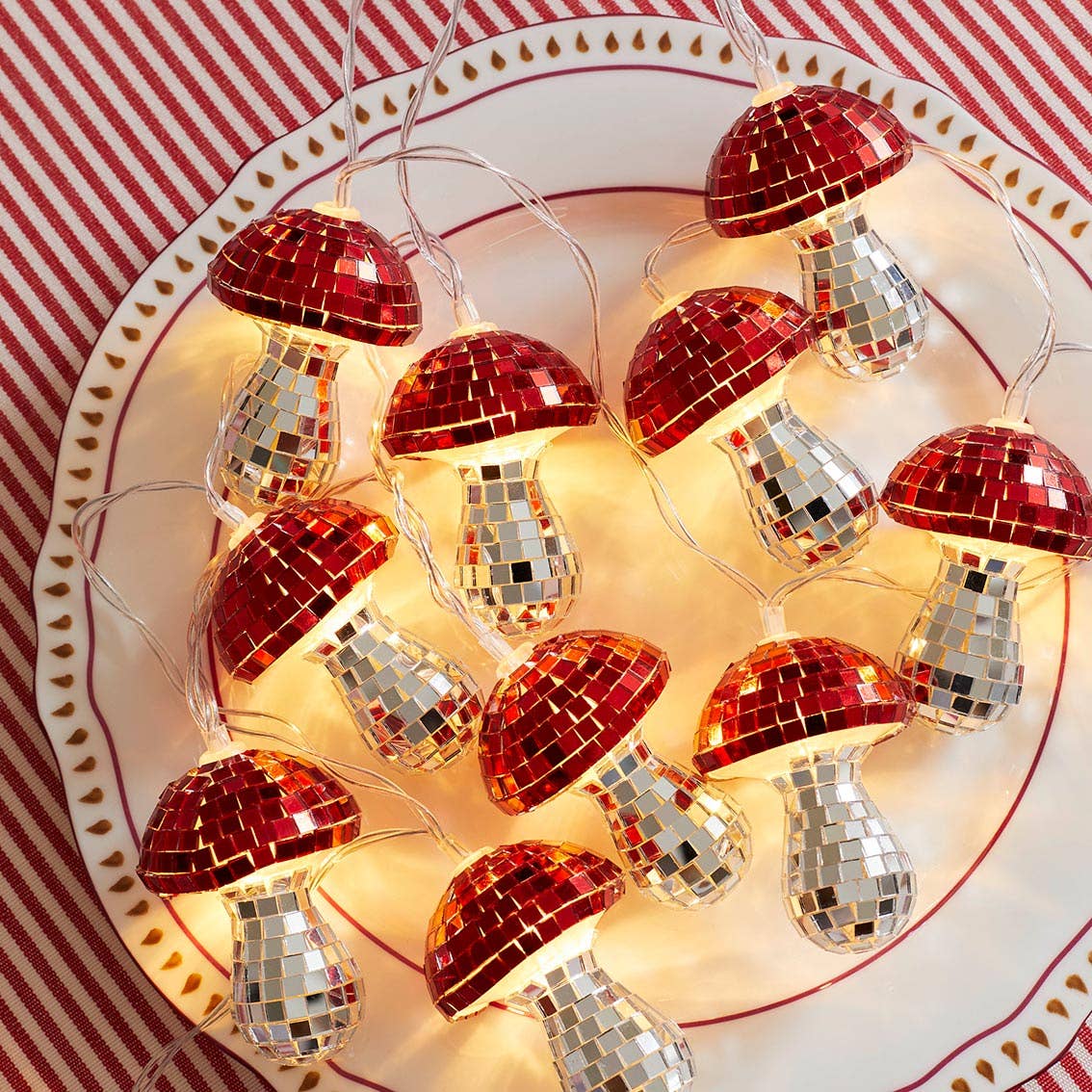 Mushroom LED Disco String Lights | 1.6m | Fairy Lights |