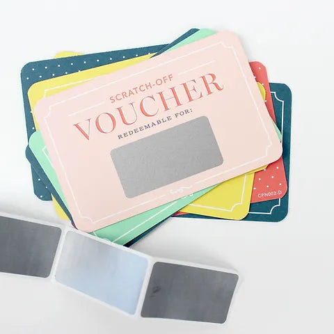 Scratch off Vouchers Inklings Paperie