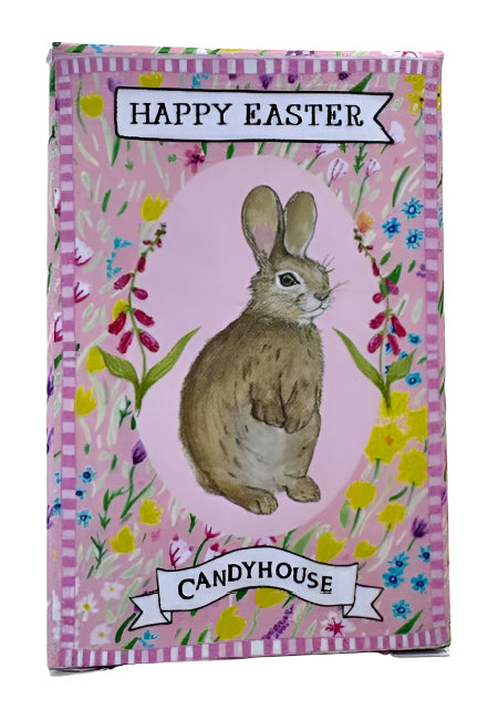 Easter Bunny Happy Easter Matchbox Filled with Speckled Chocolate Eggs with a crisp, sugar shell