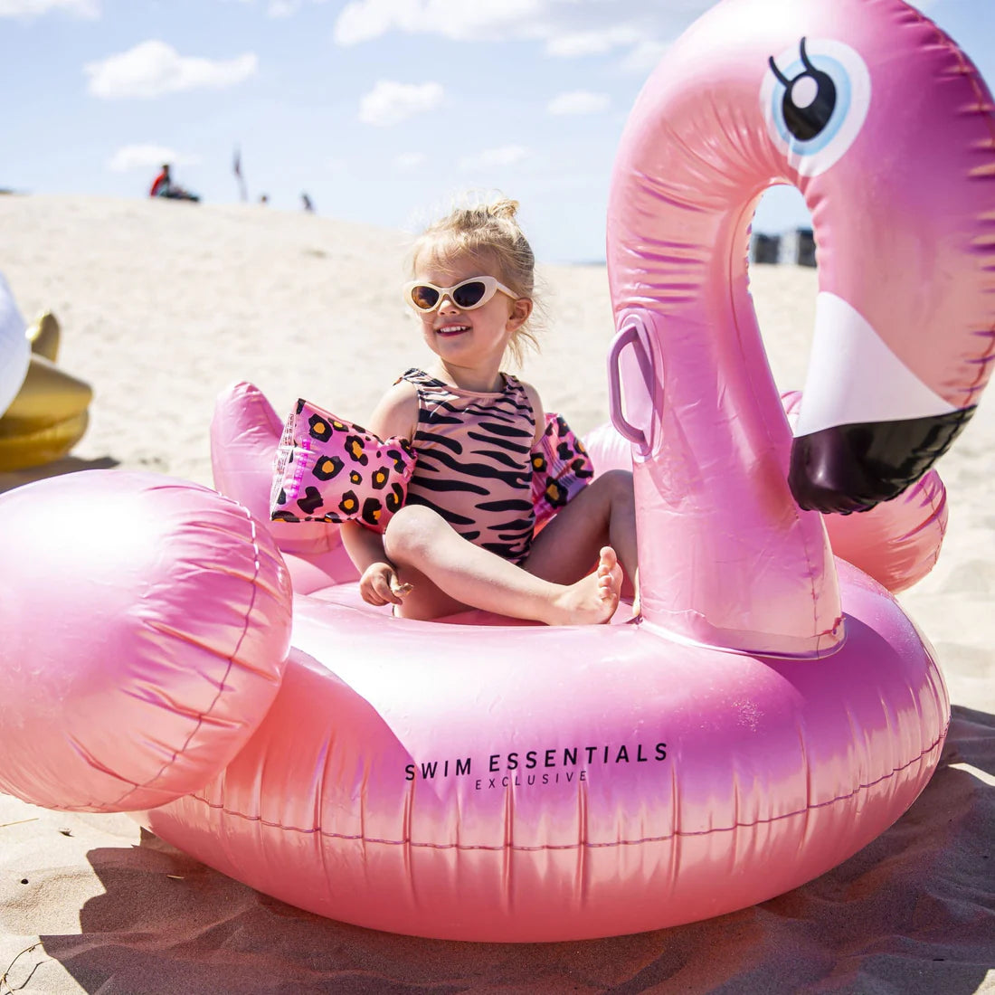 Rose/Gold Inflatable Flamingo Pool Toy - XXL