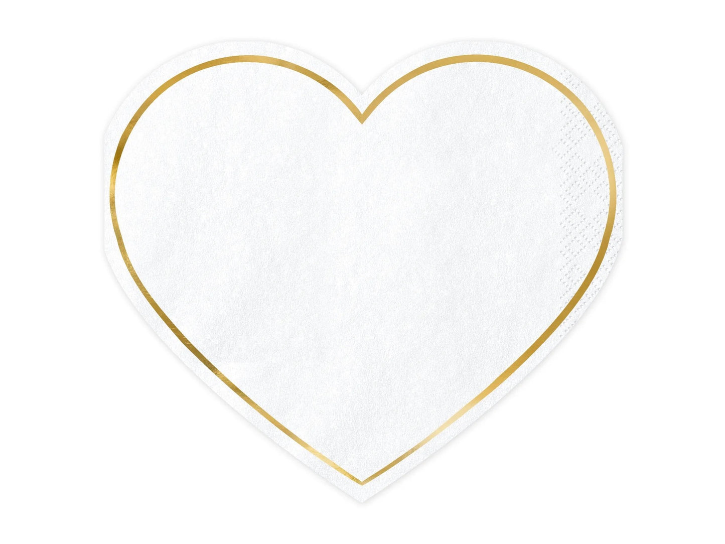 Love Heart Shaped Paper Napkins