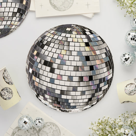 Disco Party Paper Plates - Pack of 8