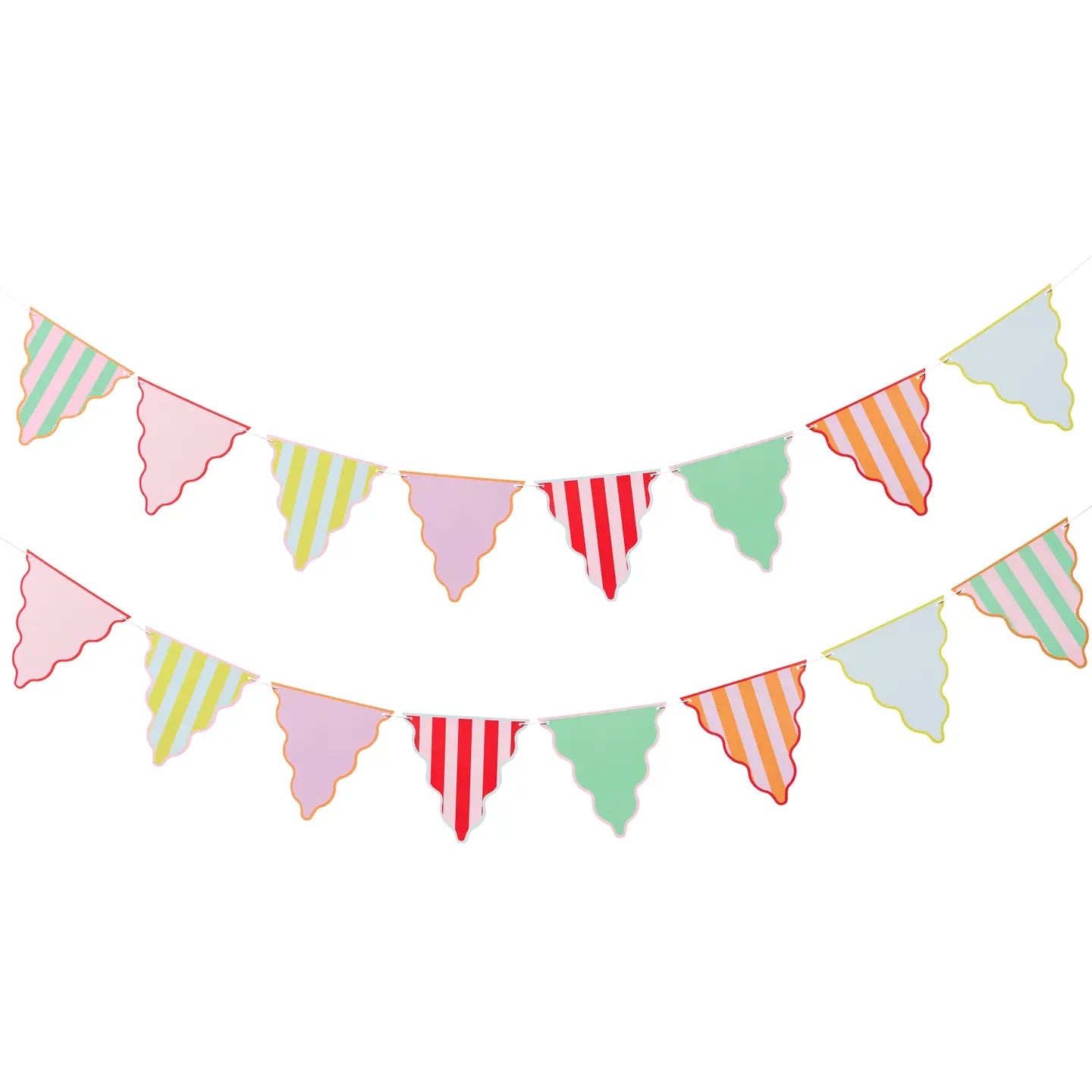 Bright Banquet Colourful Card Bunting