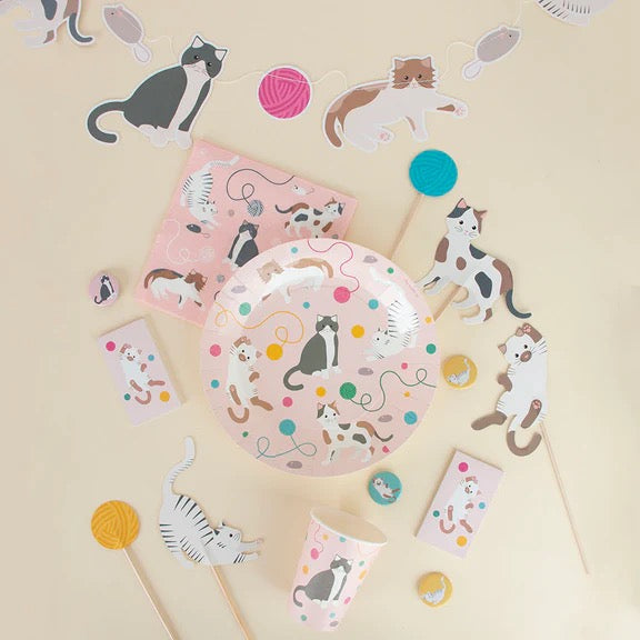 Cat Kitten Kitty Cat Birthday Party Paper Plates