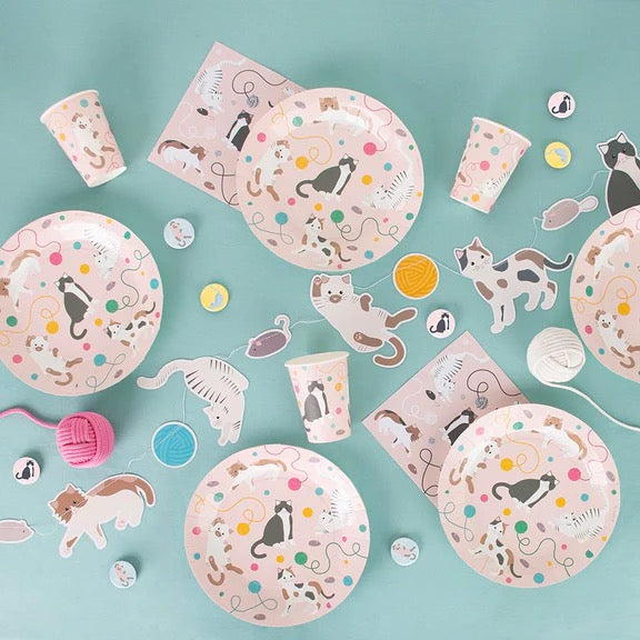 Cat Kitten Kitty Cat Birthday Party Paper Plates