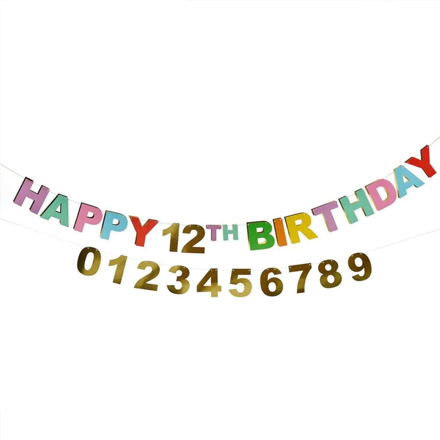 Happy Birthday Customisable Banner
