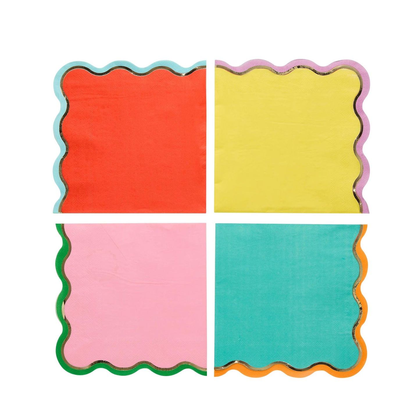 Hootyballoo Premium Brights Rainbow Napkins