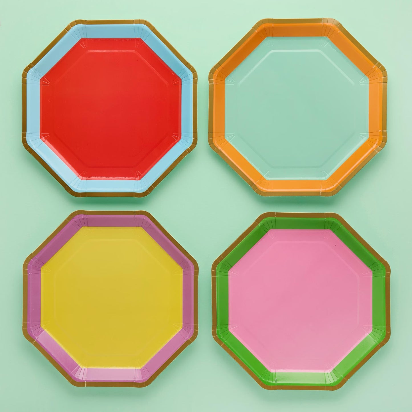 Hootyballoo Premium Brights Rainbow Plates