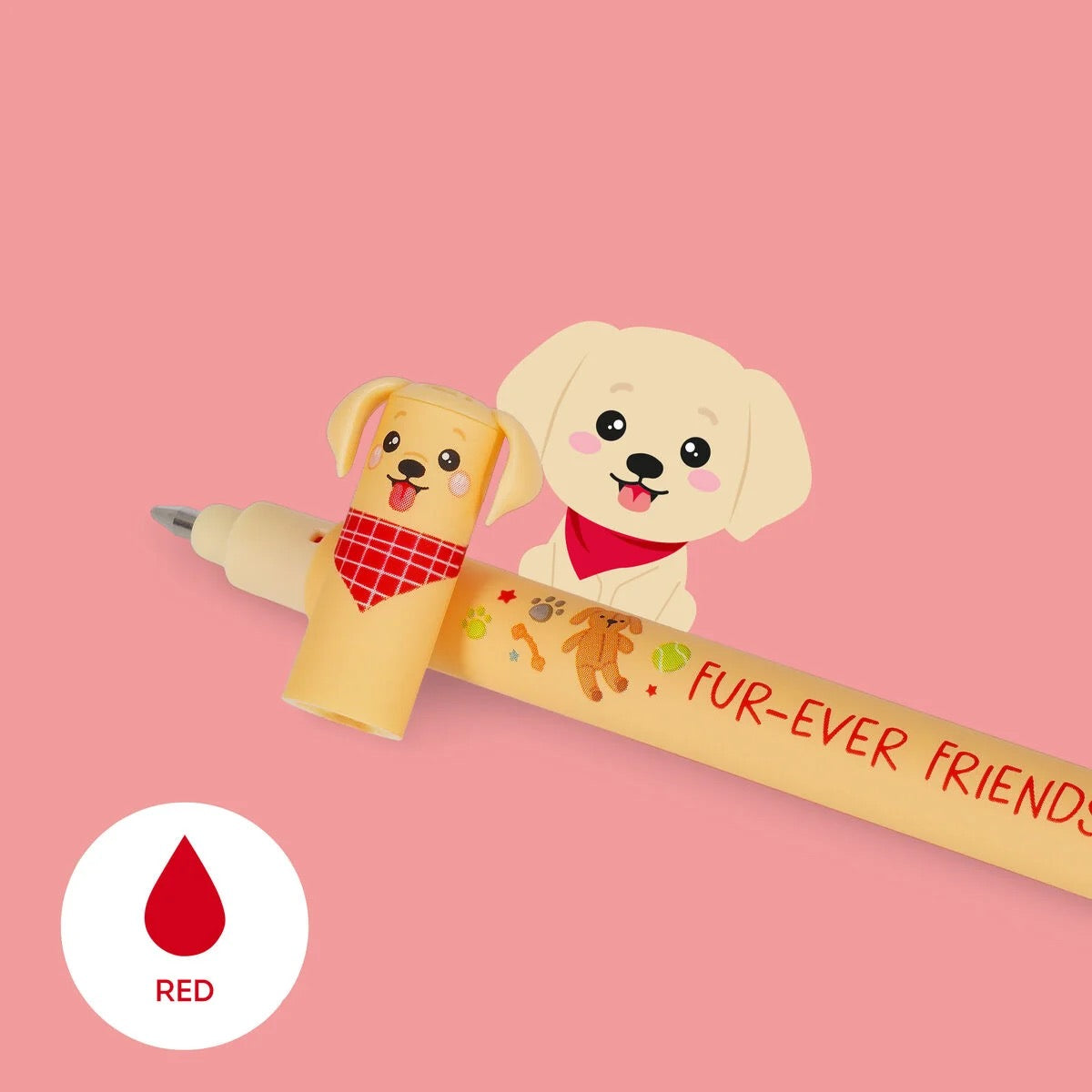 Legami Set of 3 Erasable Gel Pens - Fur-Ever-Friends