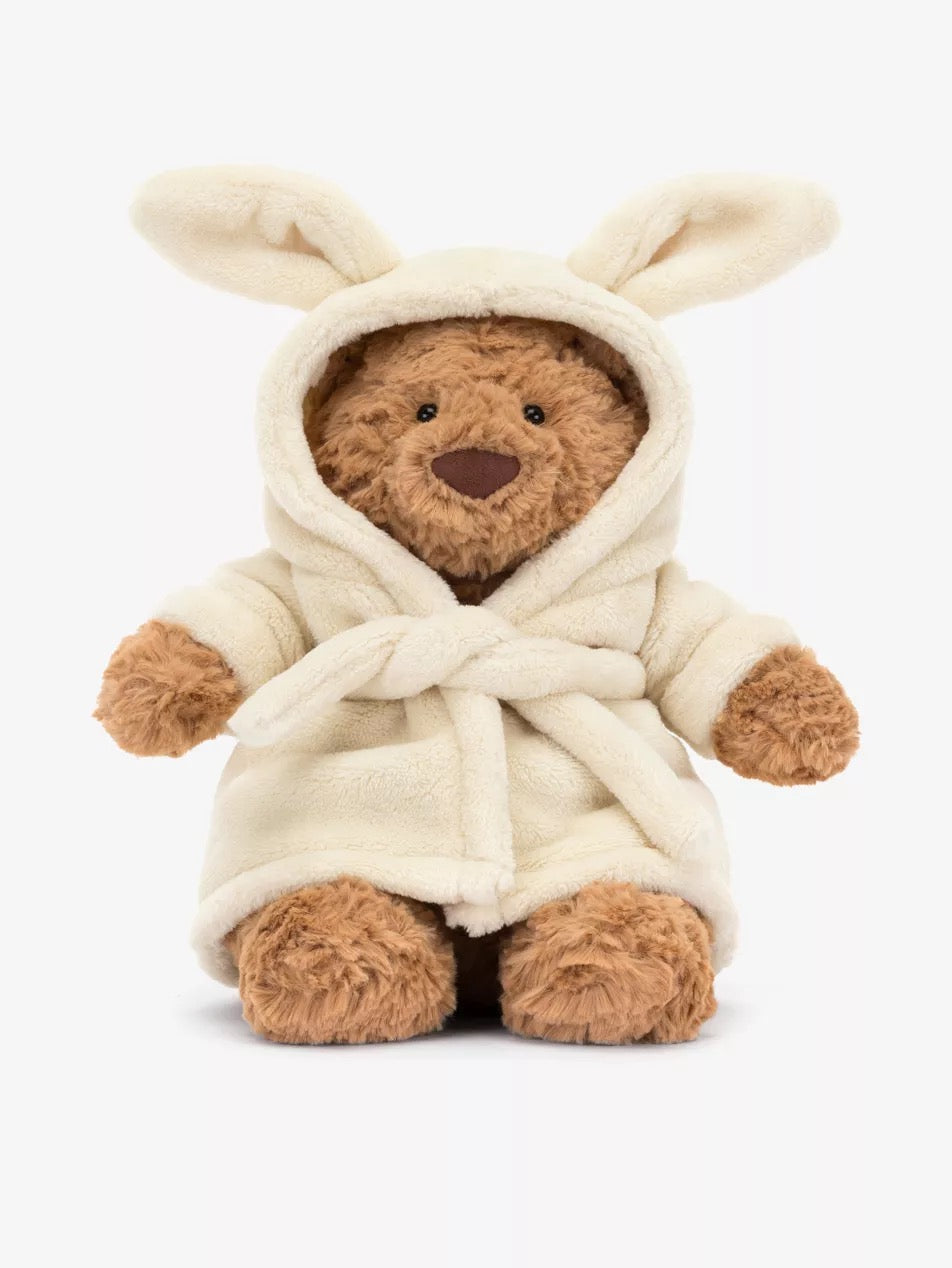 Bartholomew Bathrobe Bear soft toy 26cm