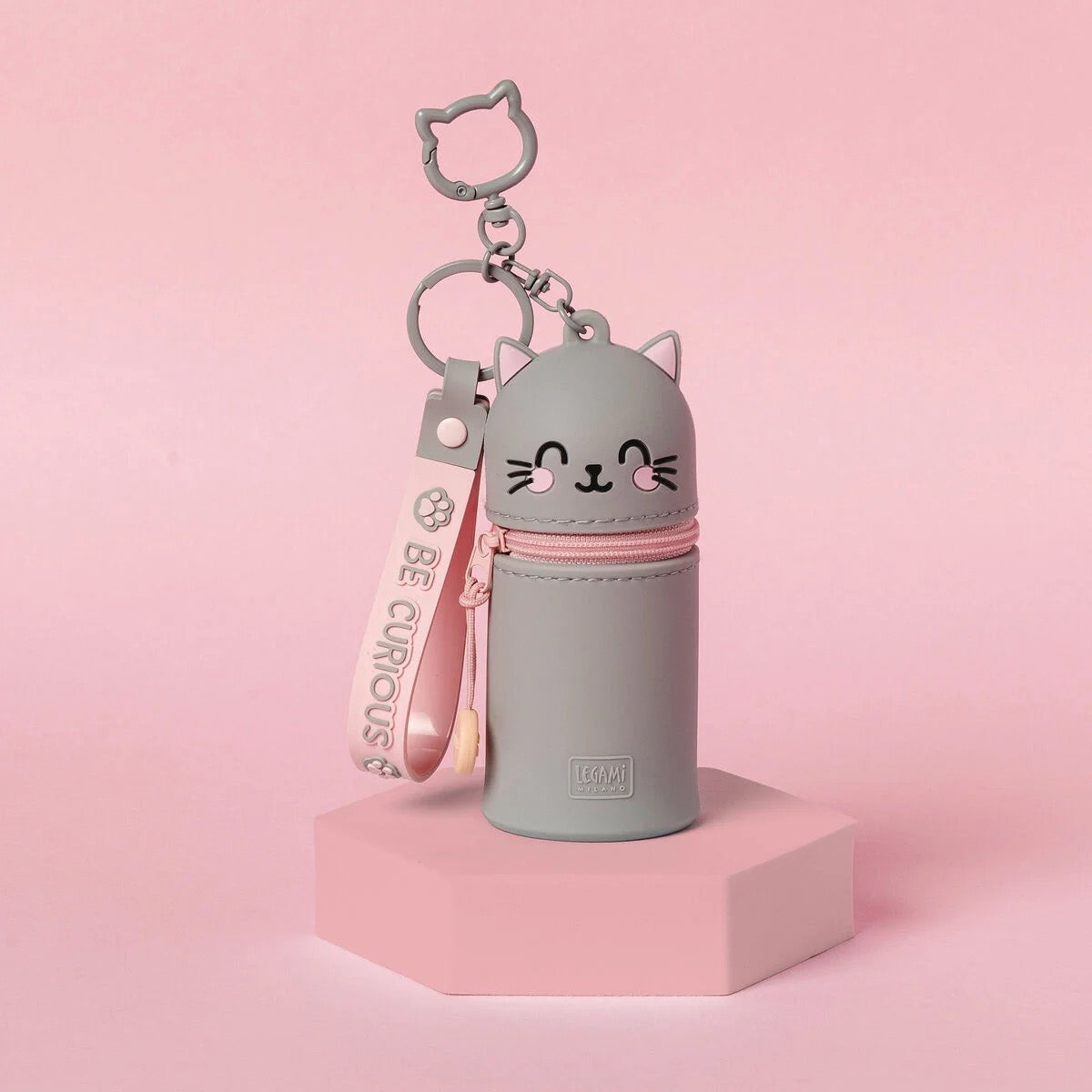 Legami Coin Purse with Keyring - Mini Kawaii Kitty